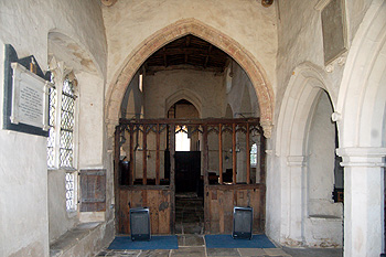 The interior looking west May 2011